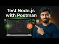 6 - Test Your Node js Server with Postman Send HTTP Requests with methods GET POST PUT DELETE