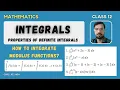 Definite Integration of Modulus functions Class 12 JEE Mathematics