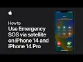 How to use Emergency SOS via satellite on iPhone 14 Apple Support