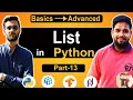 Python List Tutorial 2025 Learn All List Operations Methods for Beginners Part-13