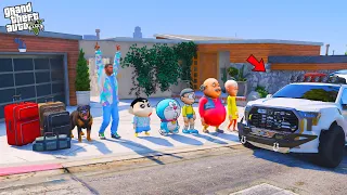 shinchan u0026 franklin going new trip ford car journey los santos to forest in gta 5