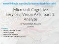 Microsoft Cognitive Services Vision APIs part 1 analyze