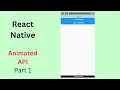 1 How animations done in react-native - React native Animated Api