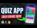 Complete Quiz App in Android Studio with Admin Panel Firebase Project Source Code 2026