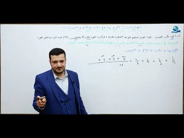 ⁣منهاج الصالحين/ ج3 / الميراث - درس 31 : ارث الزوجة مع الاب والام والبنت الواحدة