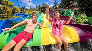 familien m nster bes ger badeland i thailand