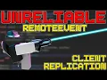 CLIENT REPLICATION for our ROBLOX Projectile using the NEW UnreliableRemoteEvent