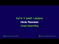 Circle Theorems