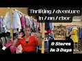 Thrift With me Ann Arbor Thrifting Adventure Hitting 9 Thrift Stores In 3 Days with Haul