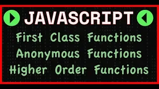 JavaScript Higher Order Anonymous and First Order Functions