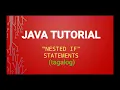 BASIC JAVA TUTORIAL PART 7 tagalog NESTED IF STATEMENTS
