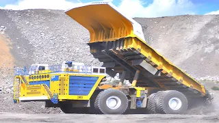 mega machines biggest truck belaz excavator emco