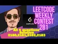 Leetcode Weekly Contest 281 Solution of all 4 questions 2180 2181 2182 2183