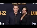 Matt Damon and Luciana Barroso Catch 22 Premiere Black Carpet