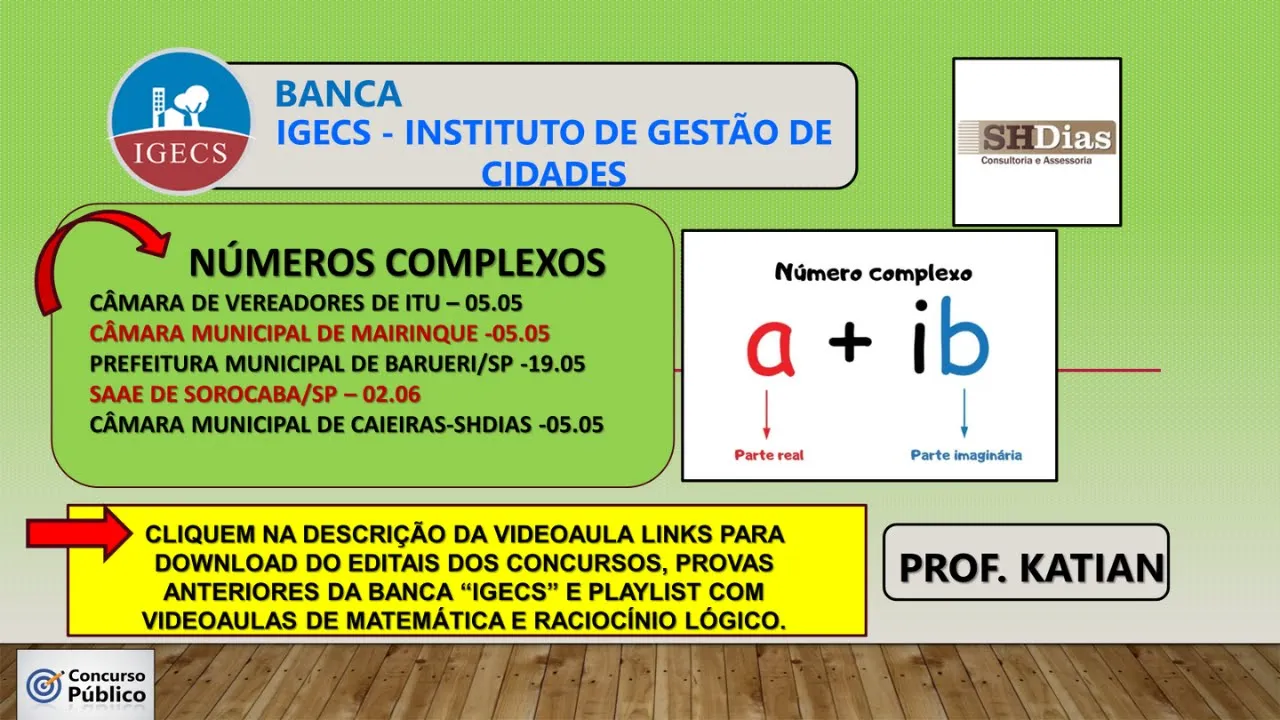 IGECS/SHDias" Número complexo não é complexo"Leiam a observação que coloquei nos comentários.