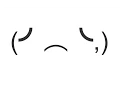 Sad and Crying Emoticon Face - Copy and Paste Text Art