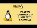 passwd command in Linux with examples How to Use Linux passwd Command