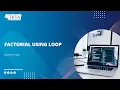 Factorial number using for loop in python how to find factorial in python factorial in python