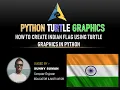 How To Create Indian Flag Using Turtle Graphics In Python Python Turtle Graphics IN HINDI