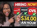 HIRING NOW Remote Jobs with CVS Capital One Amazon No Commute