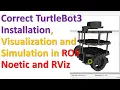 Correct Installation of TurtleBot3 Robot Model in ROS Visualization and Control in RViz