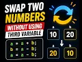 JavaScript Interview Question Swap Two Numbers Without Third Variable