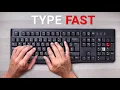 I Learned to Type Fast 95 Words per Minute