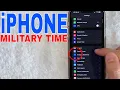 How To Change To Military Time On iPhone