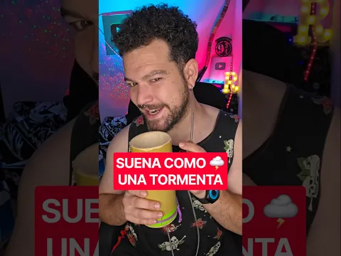 Este INSTRUMENTO suena como una TORMENTA 😳🎶🌩️ #instrumento #tormenta #musico #percusion #shorts
