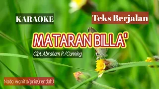 Download Karaoke Toraja Mataran Billa'‼️Nada wanita/pria#teks Berjalan MP3