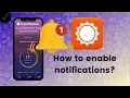How to enable the persistent notifications on AccuWeather