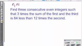Lesson 6 - Equations and Decimal Numbers Consecutive Integer Word Problems