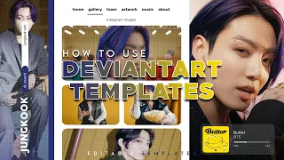 how to use editable templates from deviantart