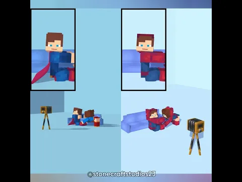 1 or 2:Camera POV Herosuit Jj sister Bugatti trend📷🦸‍♂️🕷️-Minecraft ShortAnimation #trending #shorts