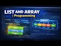 LIST AND ARRAY Programming
