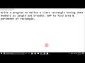 Program to find area perimeter of rectangle