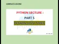PYTHON FULL COURSE PYTHON DATA TYPES PART 5 VKS Sir