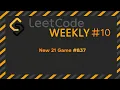 LeetCode Weekly New 21 Game - Solution to LeetCode 837