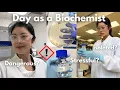 Day in my life as a Biochemist Labs work with me scientist research STEM chemistry biology