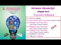 XII IT Chapter 3 Exercise Solutions Advanced JavaScript Exercise Solutions