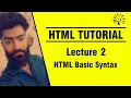 HTML Tutorial Lecture No 2 HTML Basic Syntax By Prof Khaliq Mirza