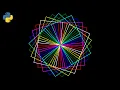 Python Turtle - Square Spirograph Tutorial