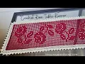 How to crochet Rose Table Runner