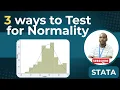 How to Check for Normality in Stata