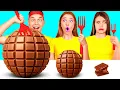 Download Lagu Tantangan Plat Besar, Sedang, dan Kecil | Perang Makanan Lucu BaRaDa Challenge