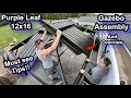 Purple Leaf 12x16 Hardtop Patio Gazebo Assembly and Overview This outdoor gazebo is awesome