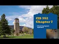 CIS 352 - Chapter 7