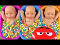 Download Lagu 4 Minutes Satisfying Video | Mixing Funny Candy ASMR \u0026 Make Up in 3 Bathtubs with Magic M\u0026M's Slime