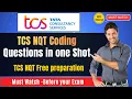 TCS NQT Coding Questions in one shot TCS NQT Prepration Most Important questions