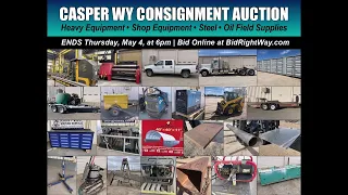 Equipment Shop Steel Oil Field Supplies Auction Ends May 4 in Casper WY